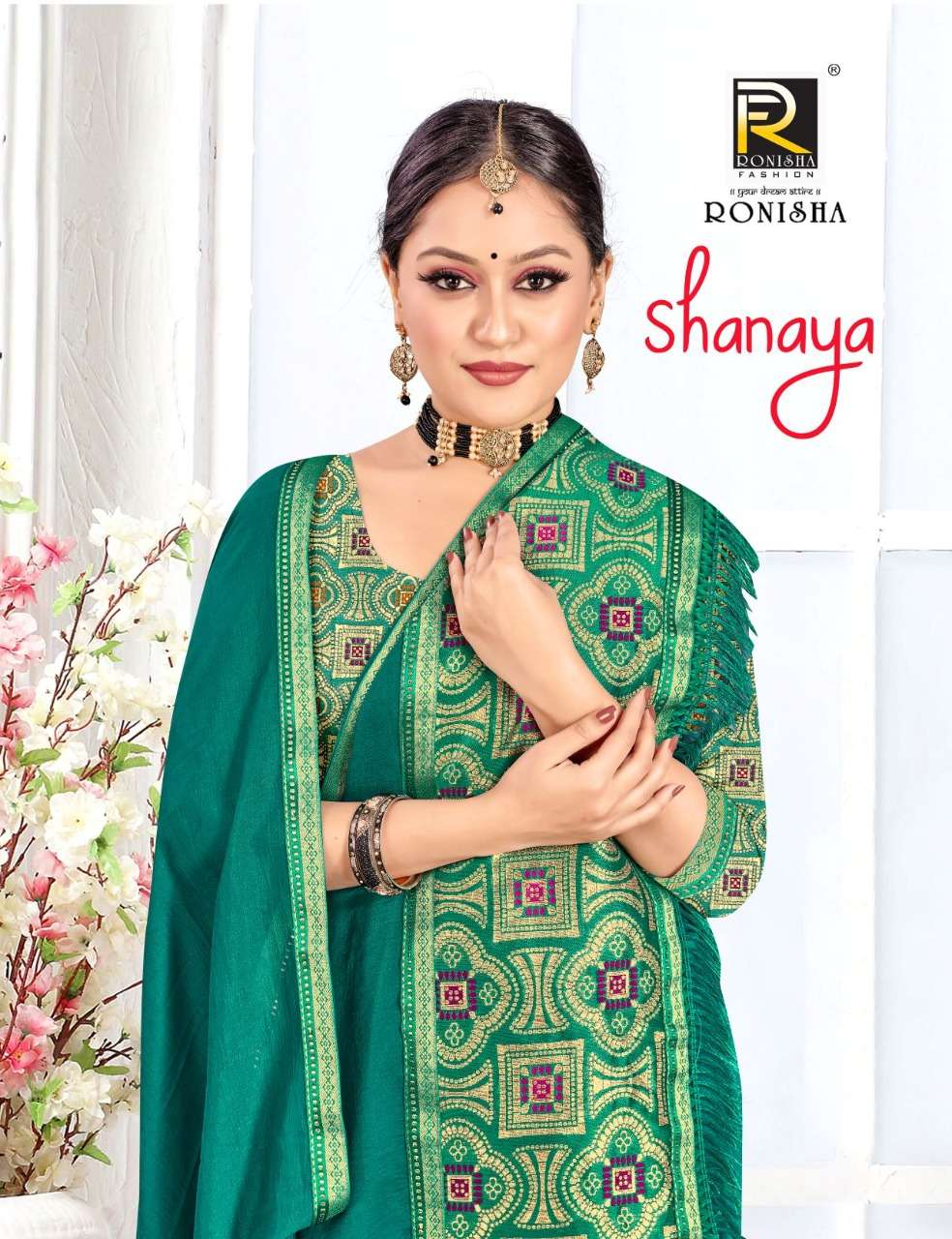 Shanaya by Ranjna sarees vichitra silk broket border blouse super hit collecton 