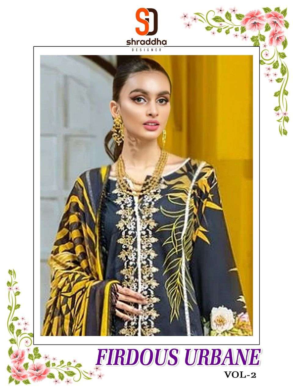 shraddha designer launch firdous urbane 2022 vol-2 cotton dresses online supplier