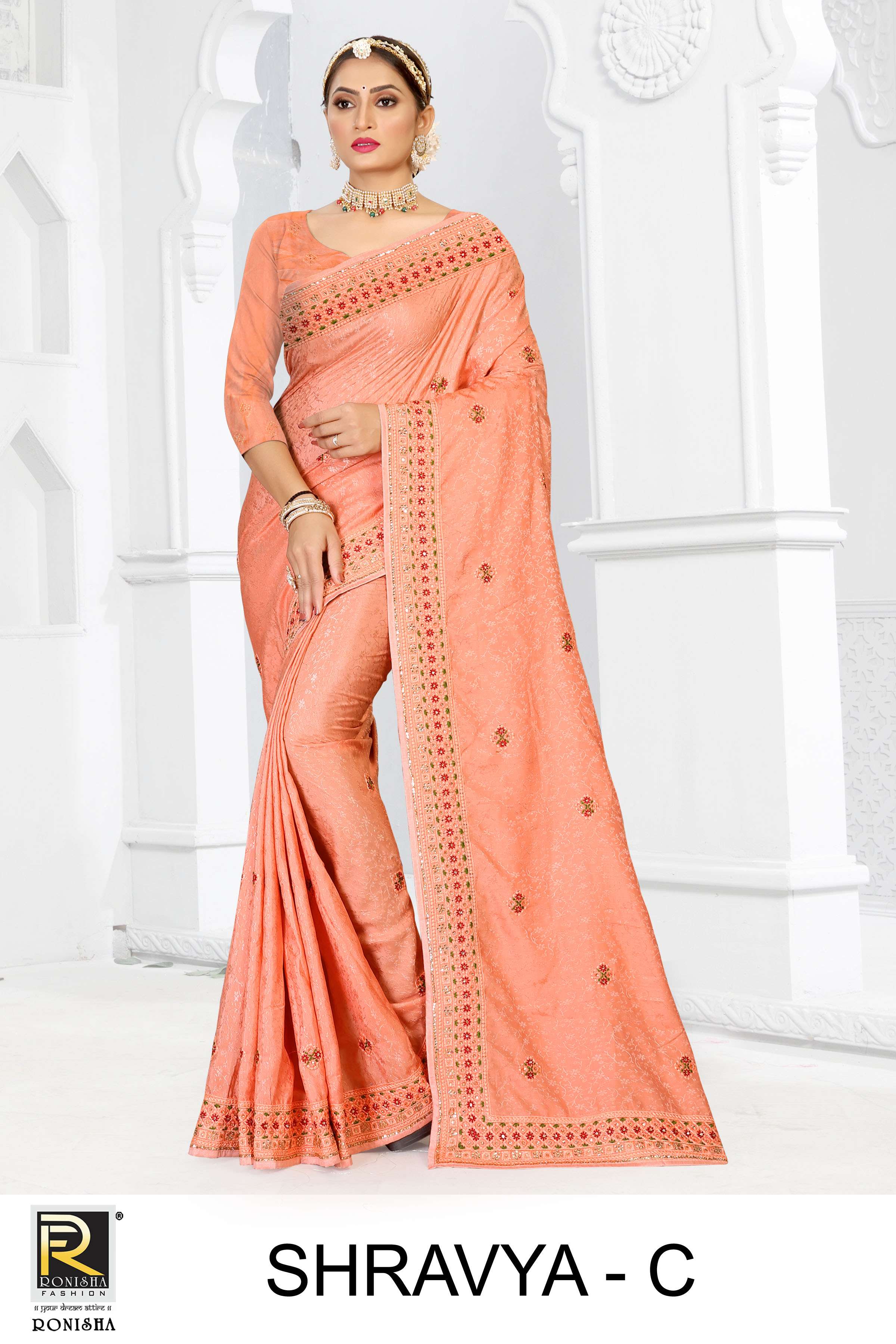 Shravya by Ranjna saree fancy jacquard designer saree super hit collecton