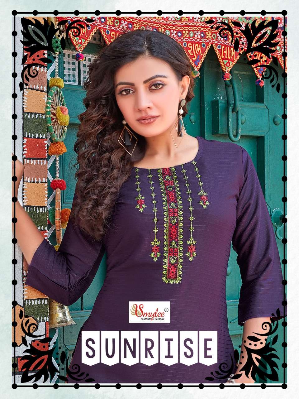 rung sunrise readymade simple wear kurti bulk purchase 