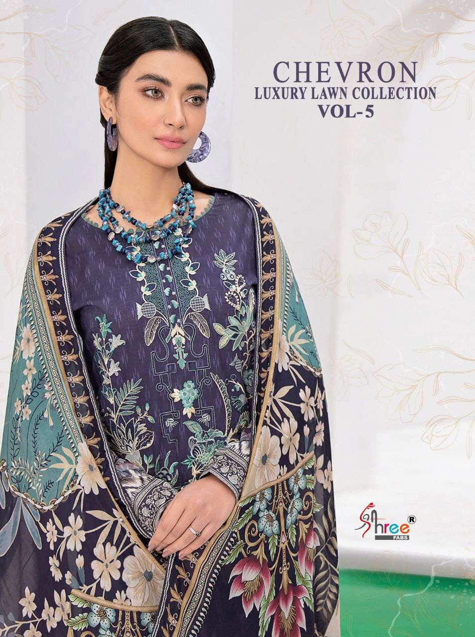 shree fabs chevron luxury lawn vol 5 pure lawn pakistani suits