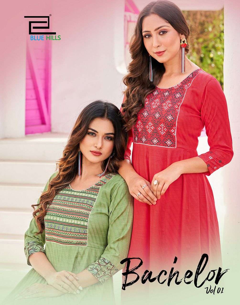 bachelor vol 1 by blue hills rayon long party wear gown collection