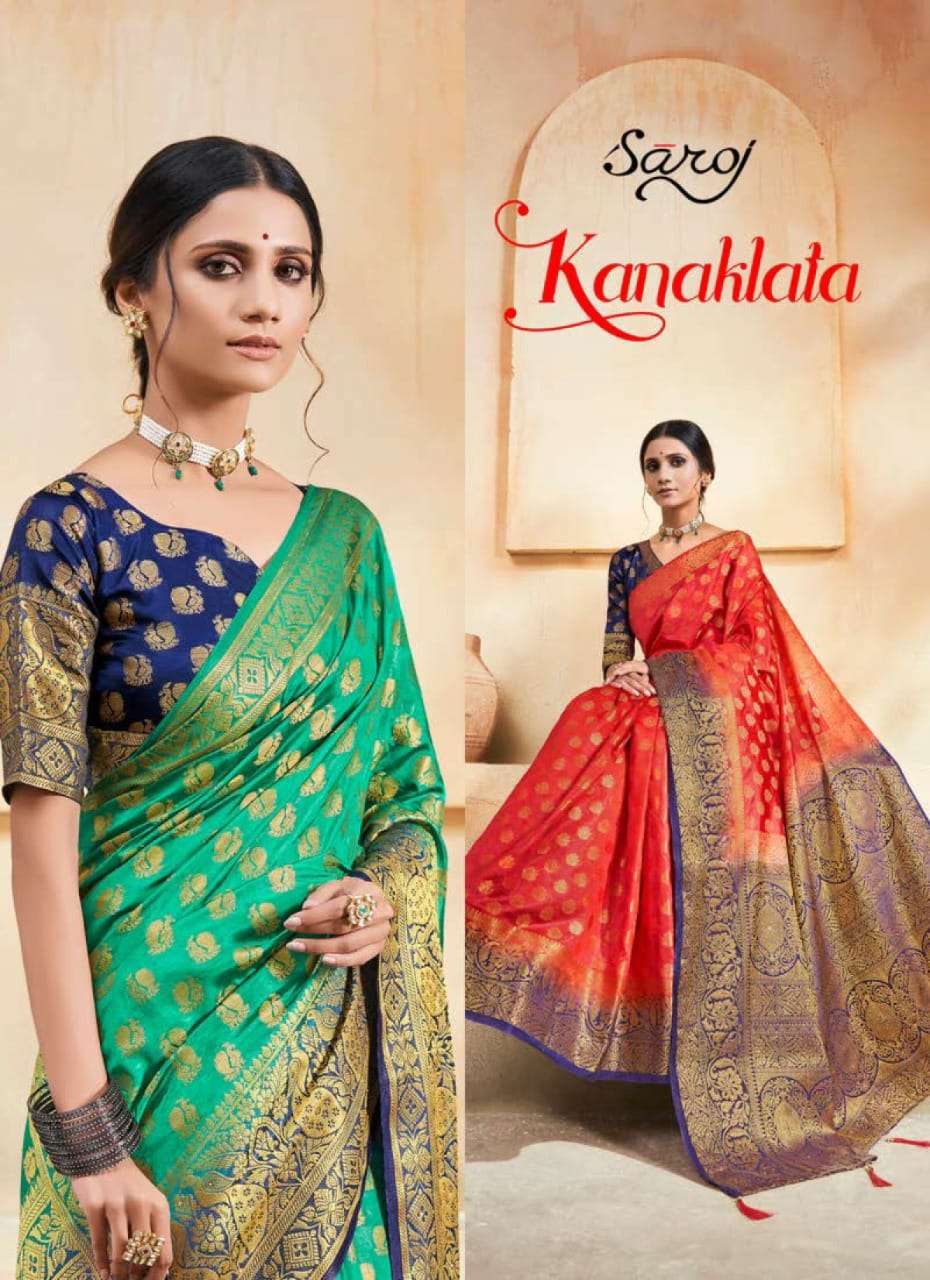 kanaklata by saroj silk viscose traditional sarees