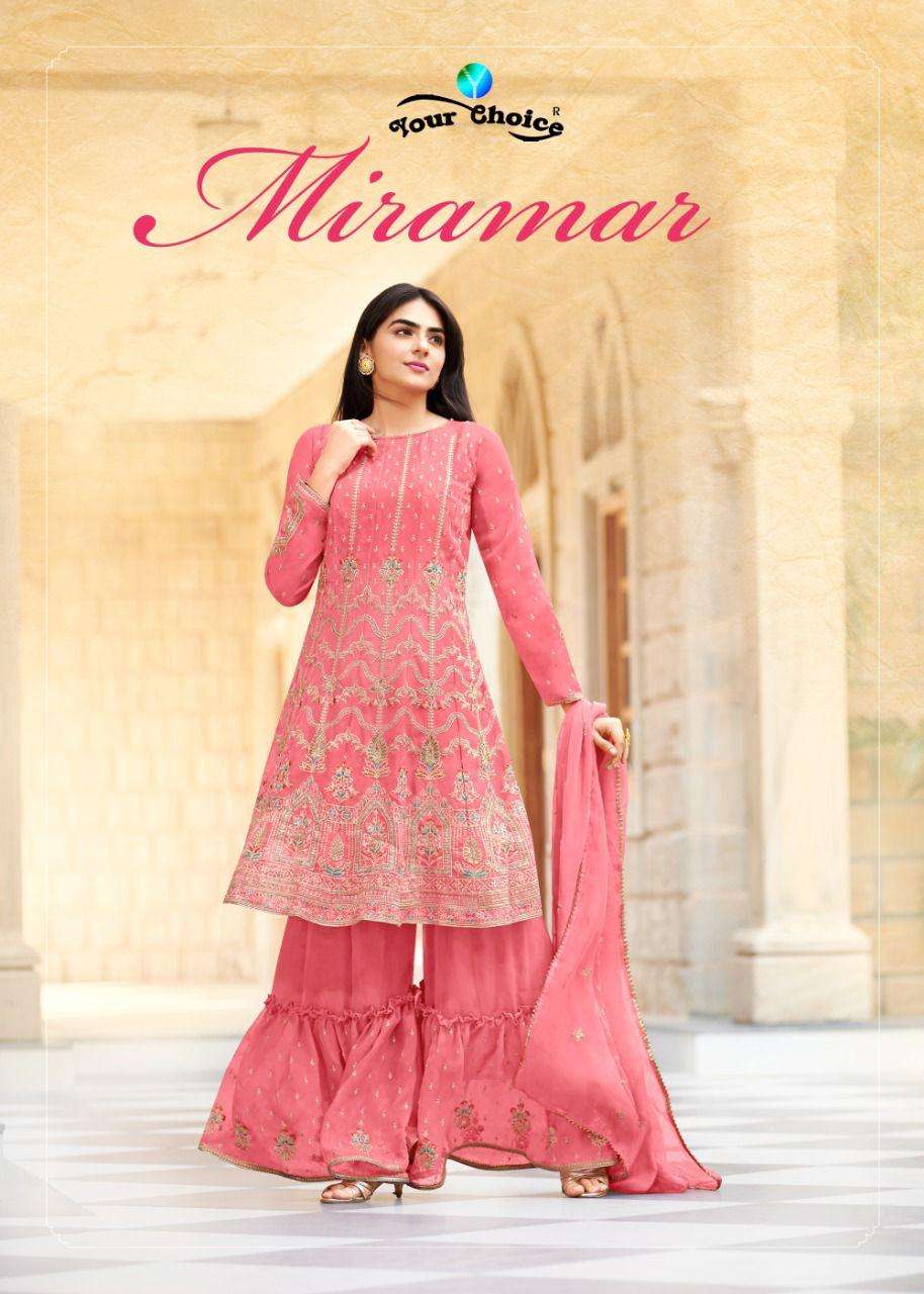 miramar by your choice georgette garara style fancy suits