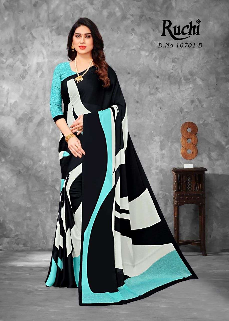 ruchi avantika 16101 design silk georgette sarees 