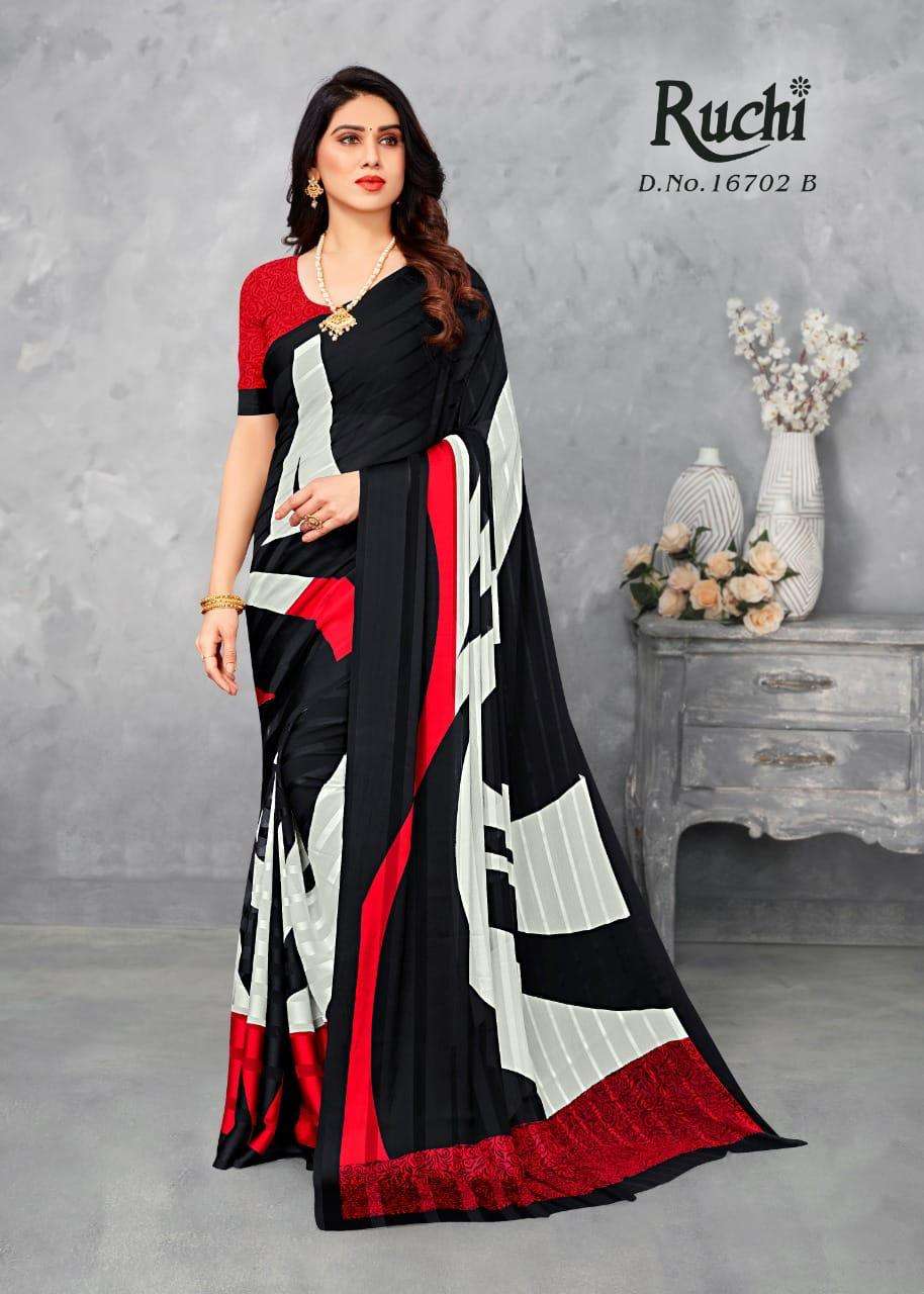 ruchi vartika silk 16102 sattin silk pattern sarees exports 