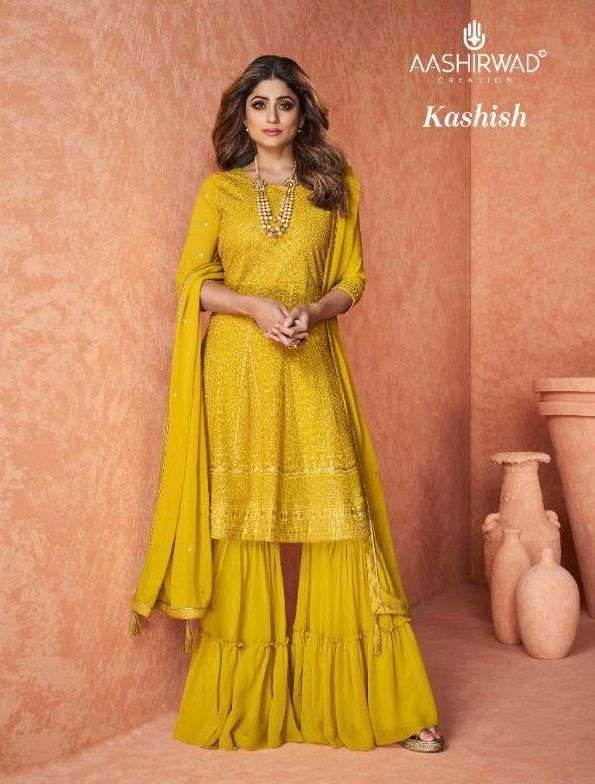 aashirwad kashish 9219-9222 series readymade plazzo dresses 