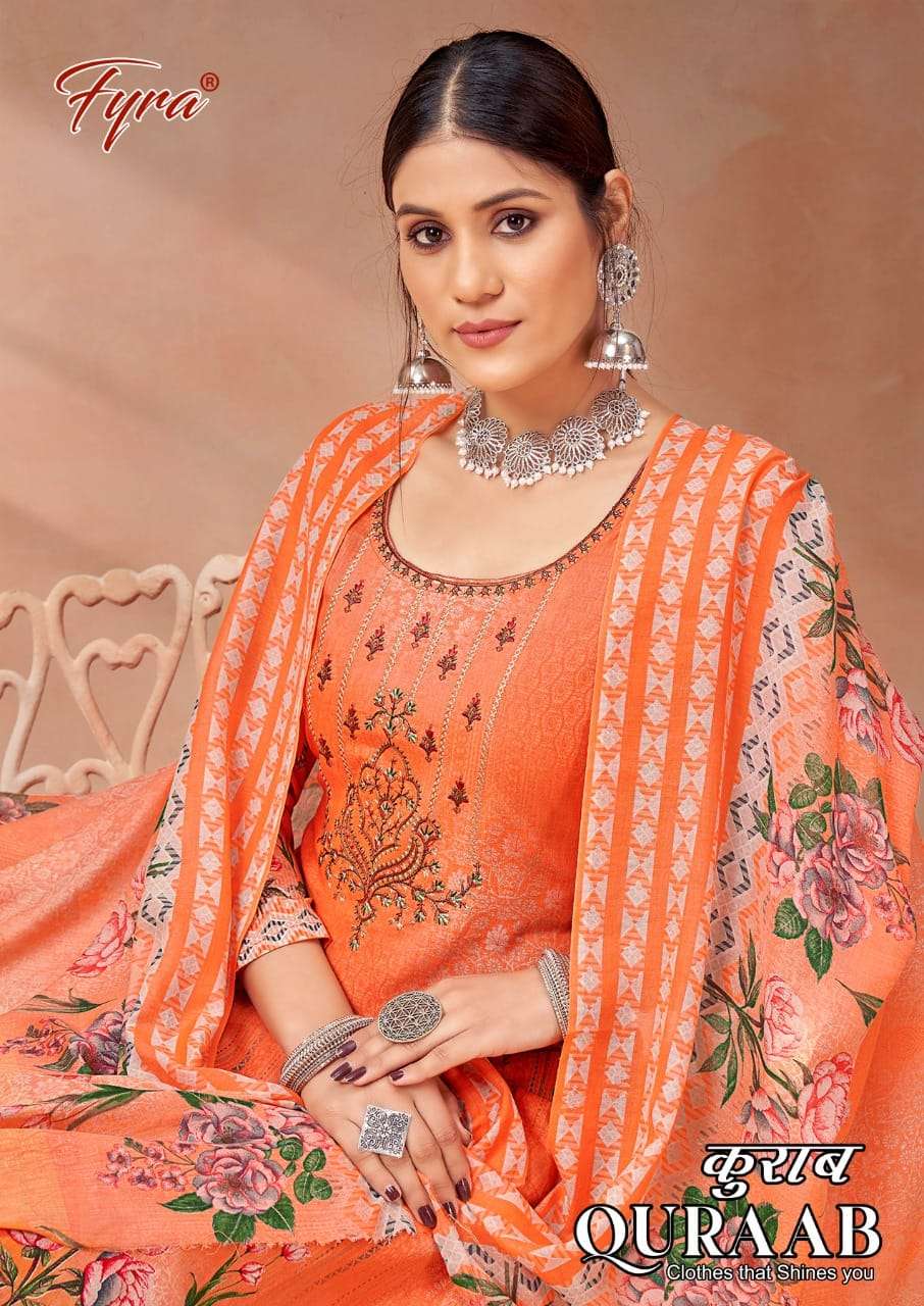 alok suit quraab cotton summer wear fancy dress materials