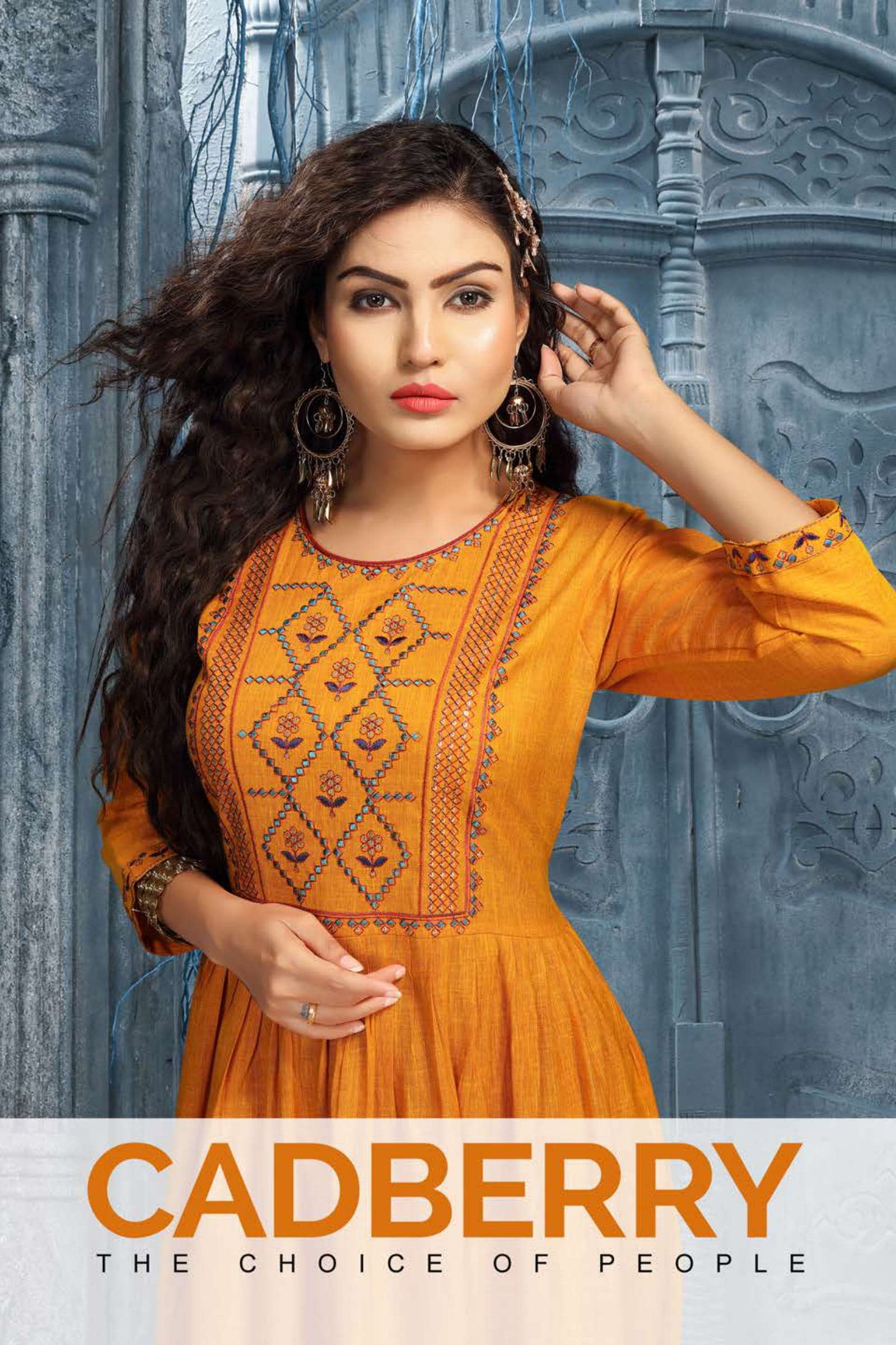 dee cee cadberry fancy rayon  kurti