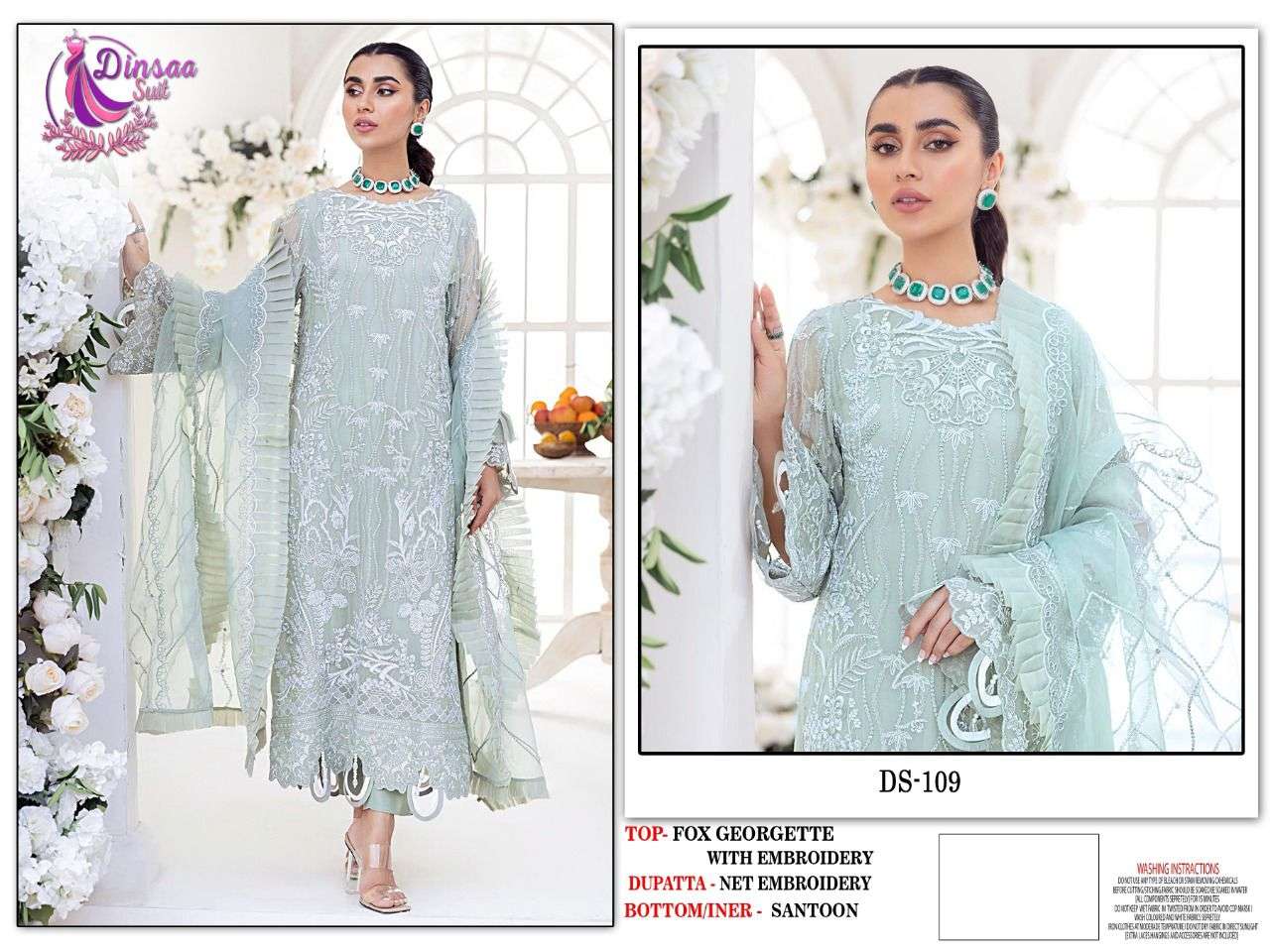 dinsaa nureh vol 1 pakistani dresses at wholesale price 