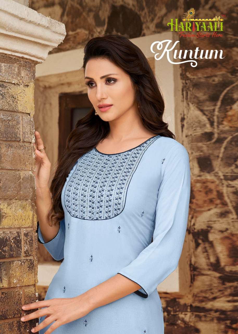 hariyaali kuntam top with plazo pair trendy collection 