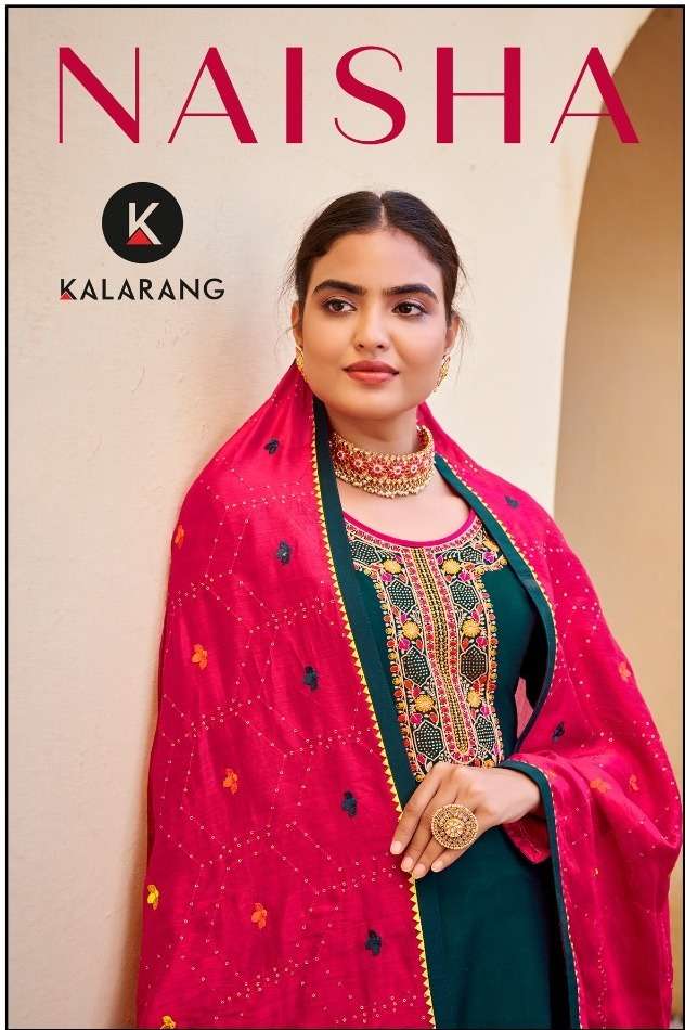 kalarang naisha straight salwar suits design 