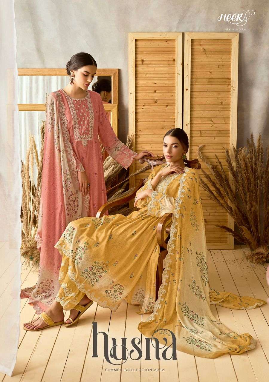 kimora present husna pure muslin designer fancy salwar kameez