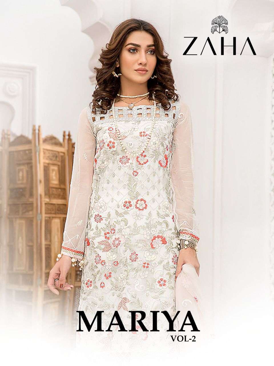 mariya vol 2 by zaha georgette work pakistani suits