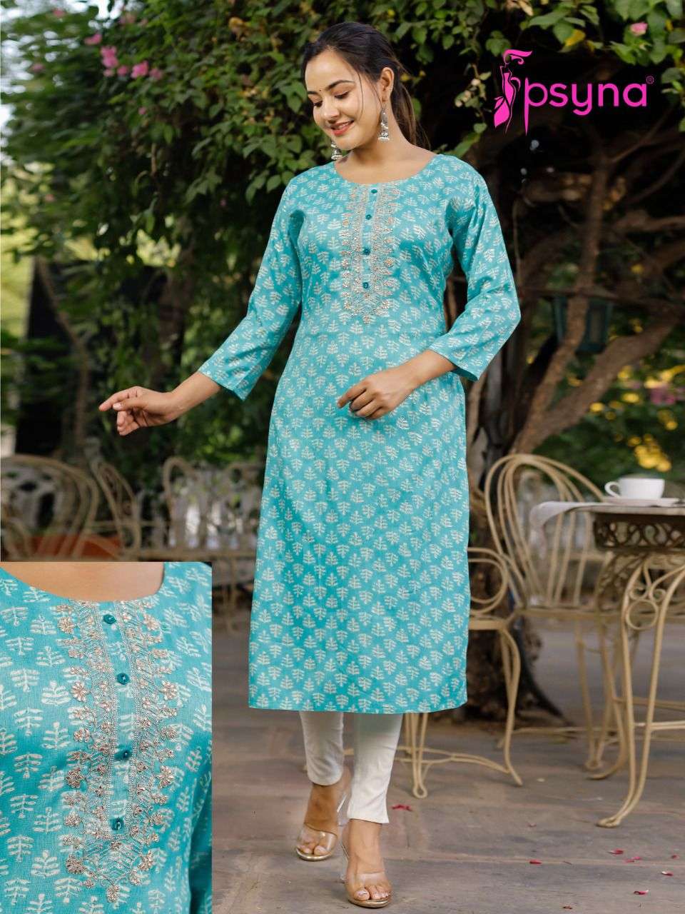 psyna crayon prints vol 1 rayon daily wear kurti combo set