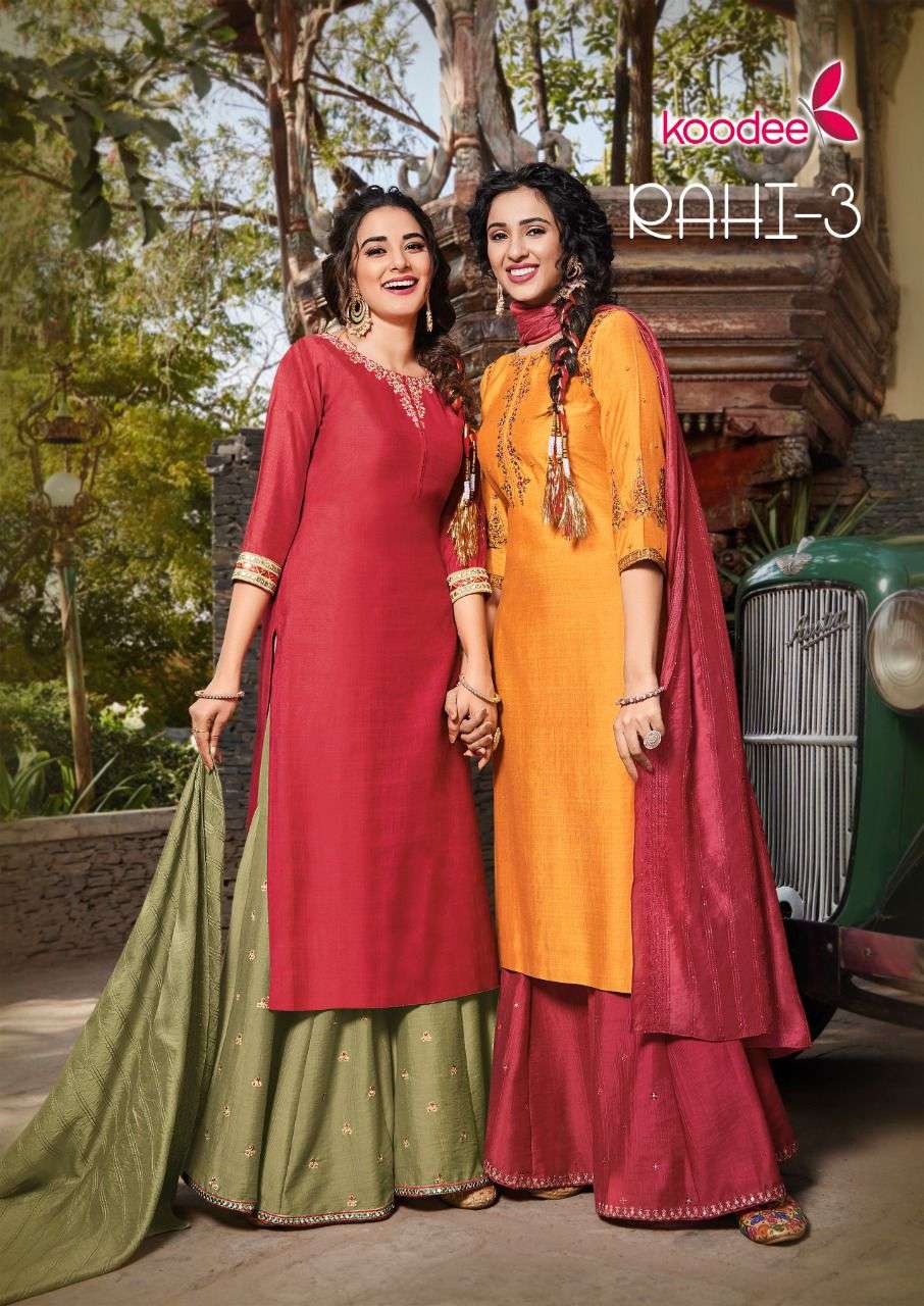 rahi vol 3 by koodee beautiful readymade 3 piece collection