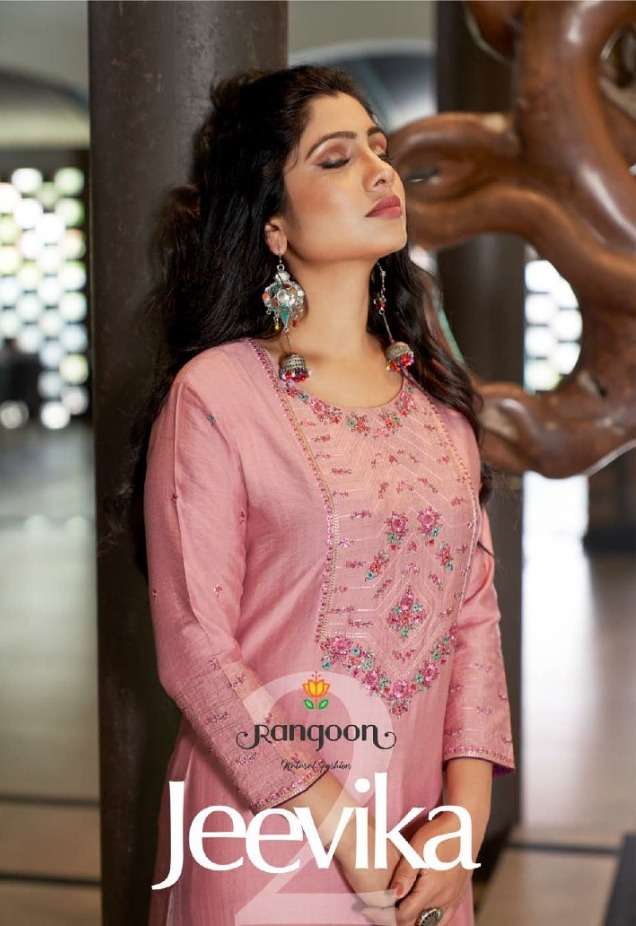 rangoon jeevika vol 2 pure viscose fancy kurti