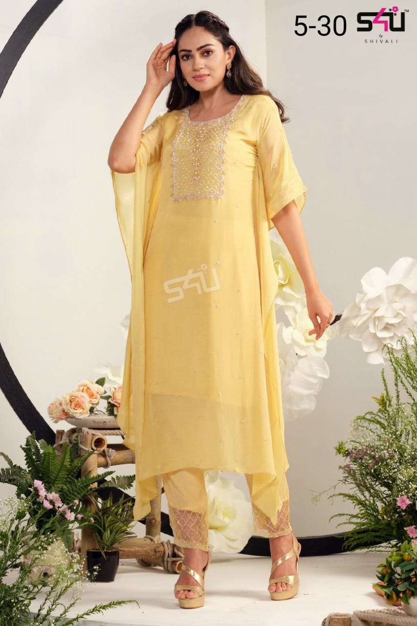 s4u pr 30 design exclusive kurti with pant set 