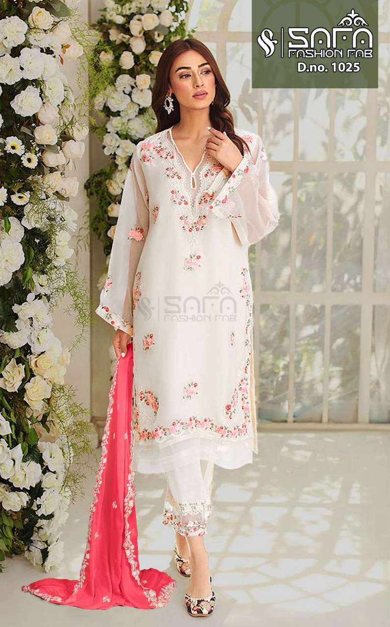 safa 1025 exclusive embroidery readymade pakistani 3 piece collection