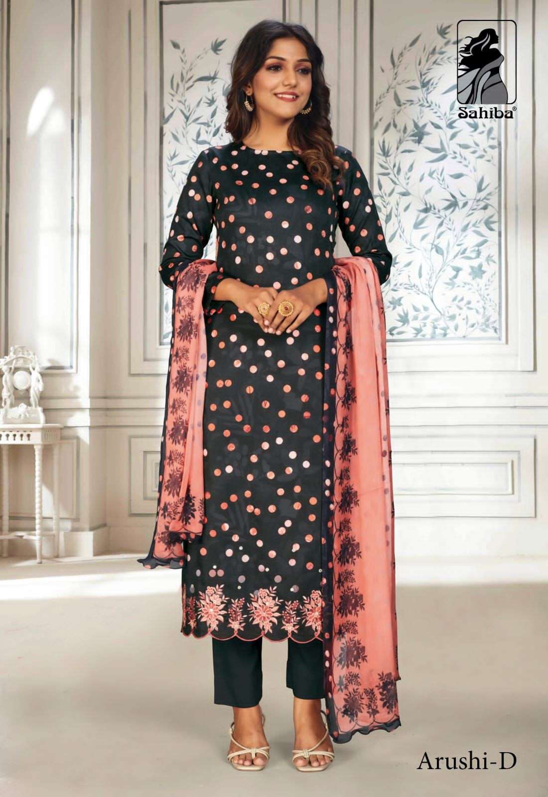 sahiba arushi fancy cotton satin digital printed salwar kameez