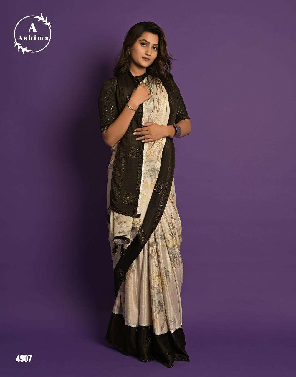 swaroski chinon by ashima chinnon weaving pattern fancy sarees