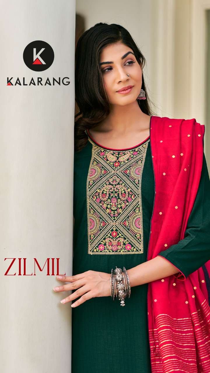 zilmil by kalarang silk with work fancy dresses supplier