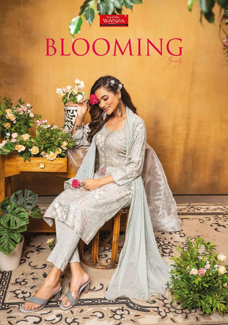 blooming beauty by wanna readymade rayon fancy salwar kameez