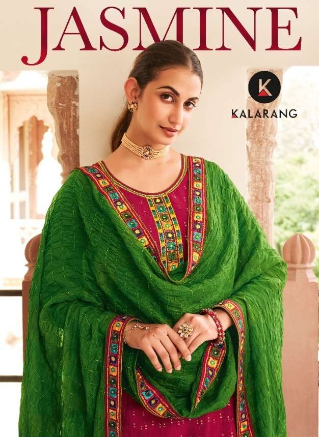 kalarang jasmine fancy ladies suits wholesaler 