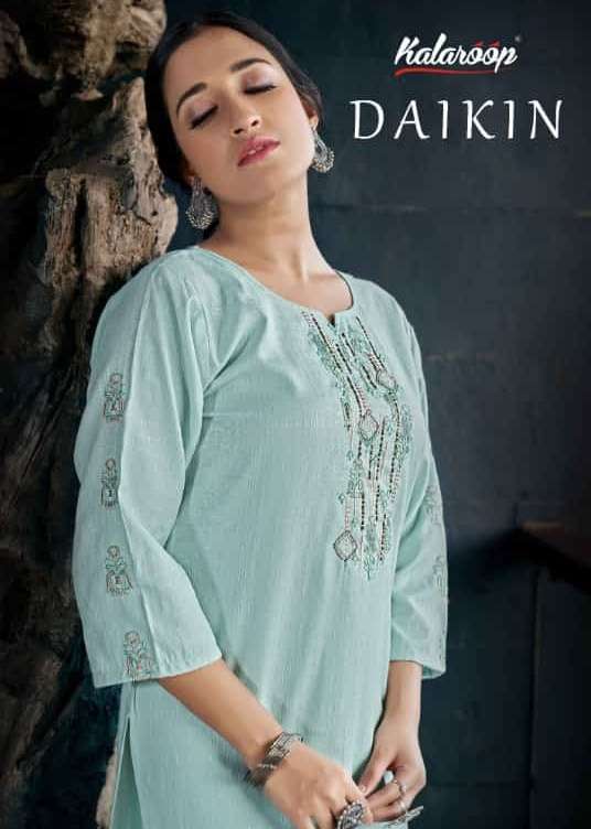 kalaroop daikin fancy simple readymade kurti wholesaler 