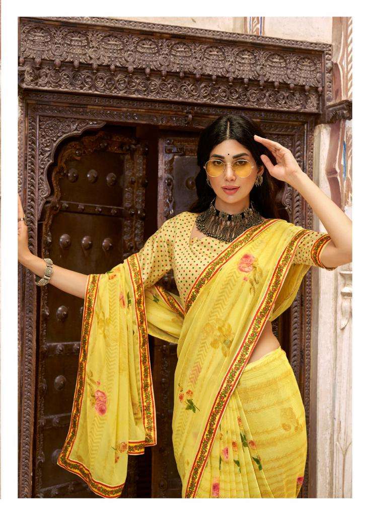 kashvi reshmi georgette saree wholesaler 