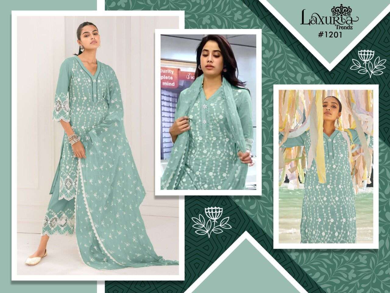 laxuria trendz 1201 georgette pakistani readymade salwar kameez