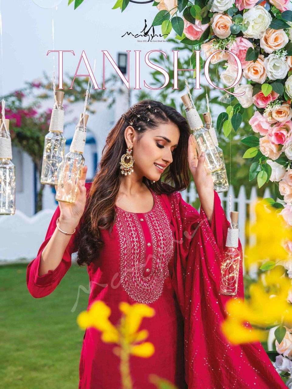 mayur tanishk viscose silk work readymade 3 piece collection