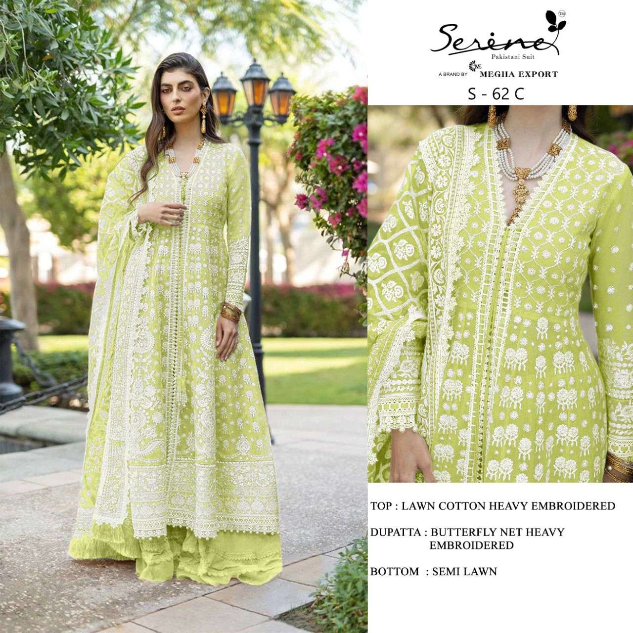 megha exports s 62 lawn cotton pakistani salwar kameez