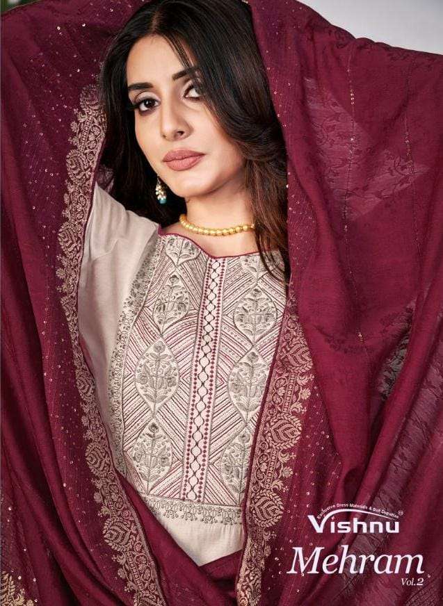 mehram vol 2 by vishnu gadwal silk fancy suit supplier