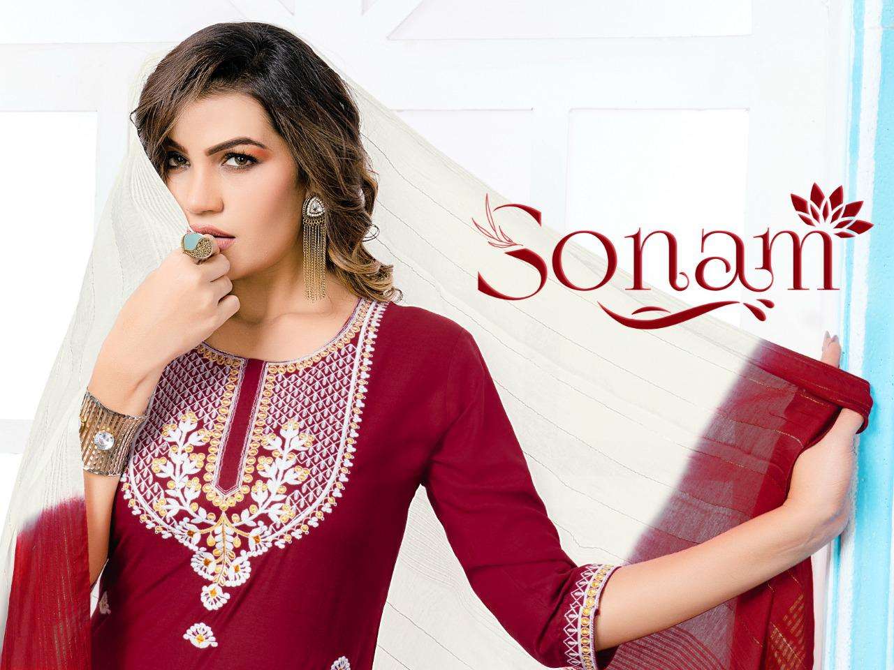 New Riyaa Sonam Vol.1 Readymade Pant Style Suits RAYON Fancy Fabric With Fancy Embroidery Work Fancy Dupatta  CATALOG WHOLESALER BEST RATE