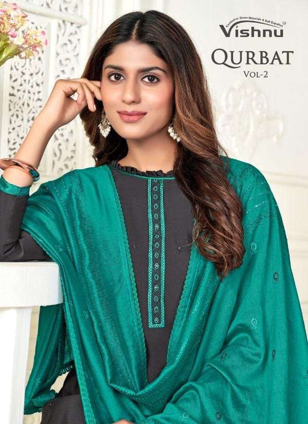 qurbat vol 2 by vishnu impex viscose modal casual dress materials