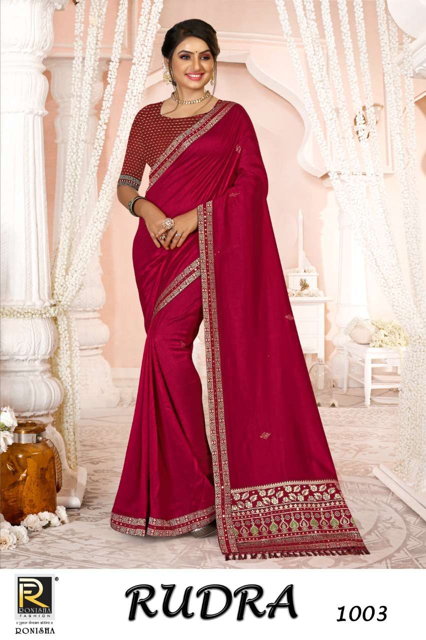 Rudra by ranjna saree Pc vichitra festive wear saree collction 