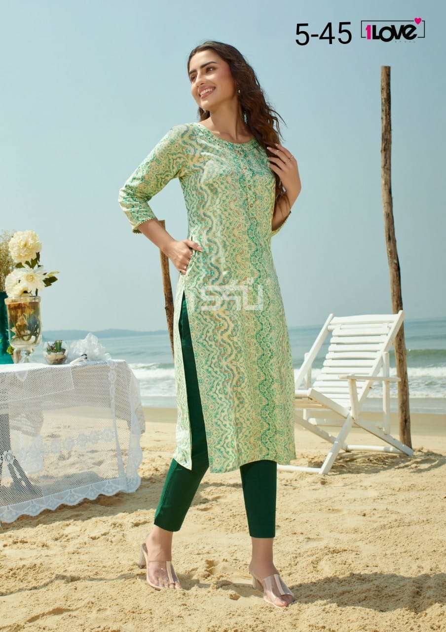 s4u pr 45 design comple pocket style cut kurti 