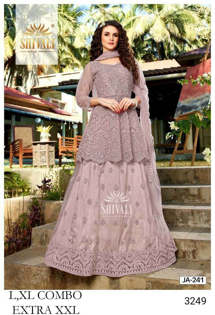 shivali peplum cut exclusive combo set of wedding collection only at kc surat 