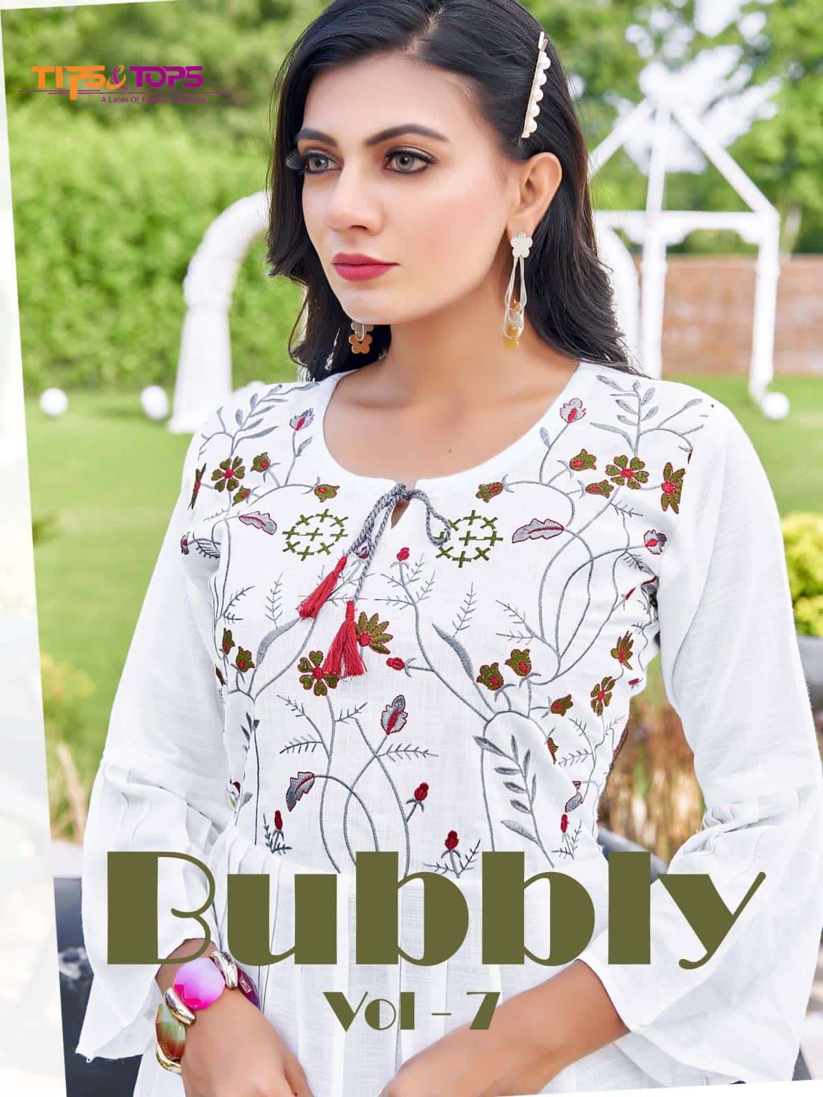 TIPS & TOPS Bubbly Vol 07 Heavy Reyon Slub Embroidery Fancy Western Shorty with Extraordinary Patterns TOP CATALOG WHOLESALER BEST RATE