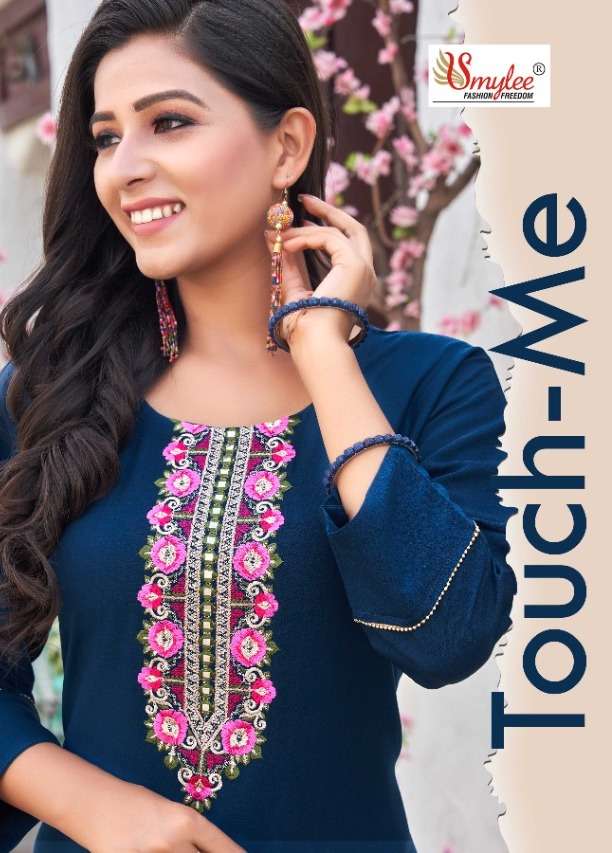 touch me by rung viscose rayon daily wear fancy kurti