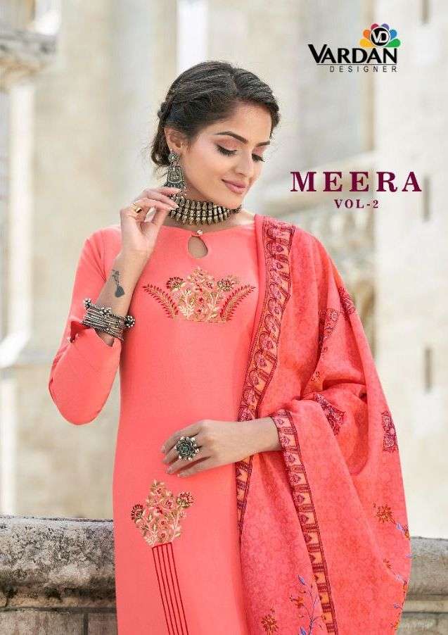 vardan meera vol 2 rayon work readymade salwar kameez