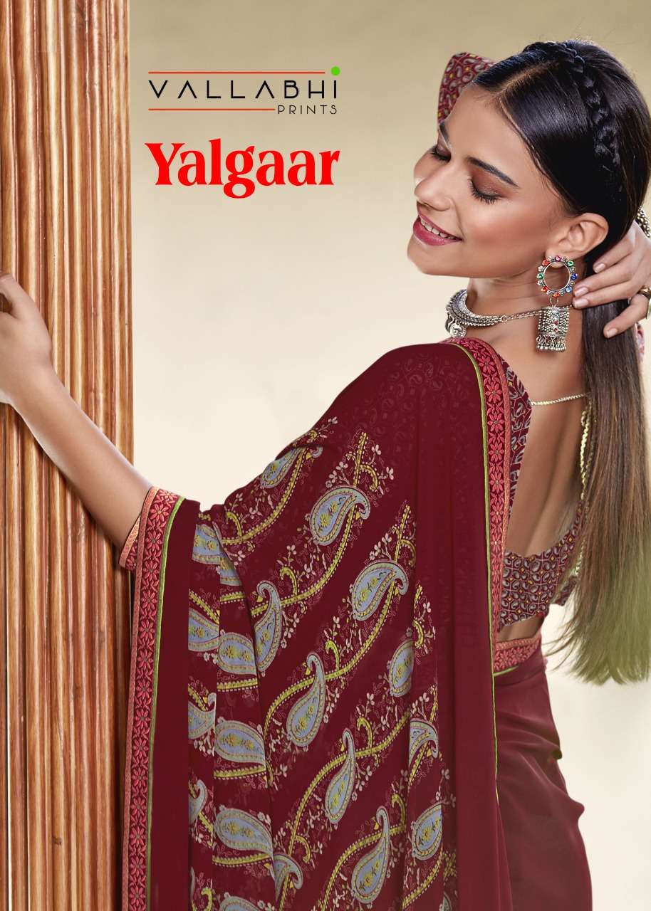 yalgaar by vallabhi georgette printed sarees