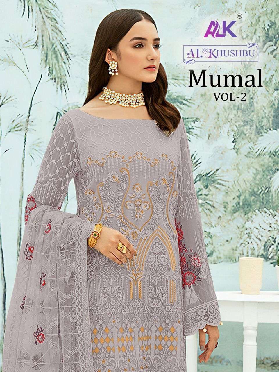 al khushbu mumal vol 2 georgette embroidery pakistani dresses