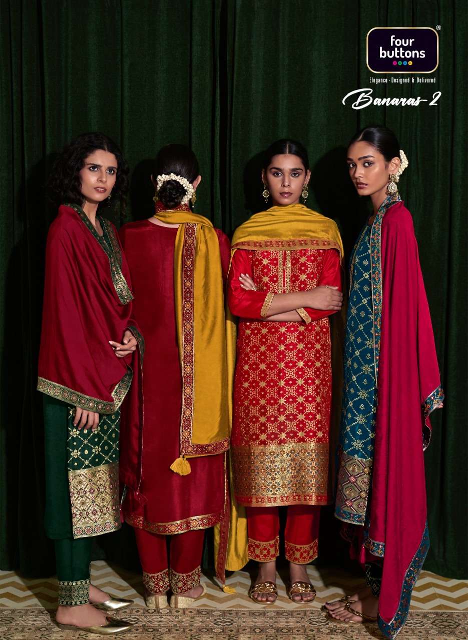 banaras vol 2 by four buttons exclusive readymade fancy salwar kameez