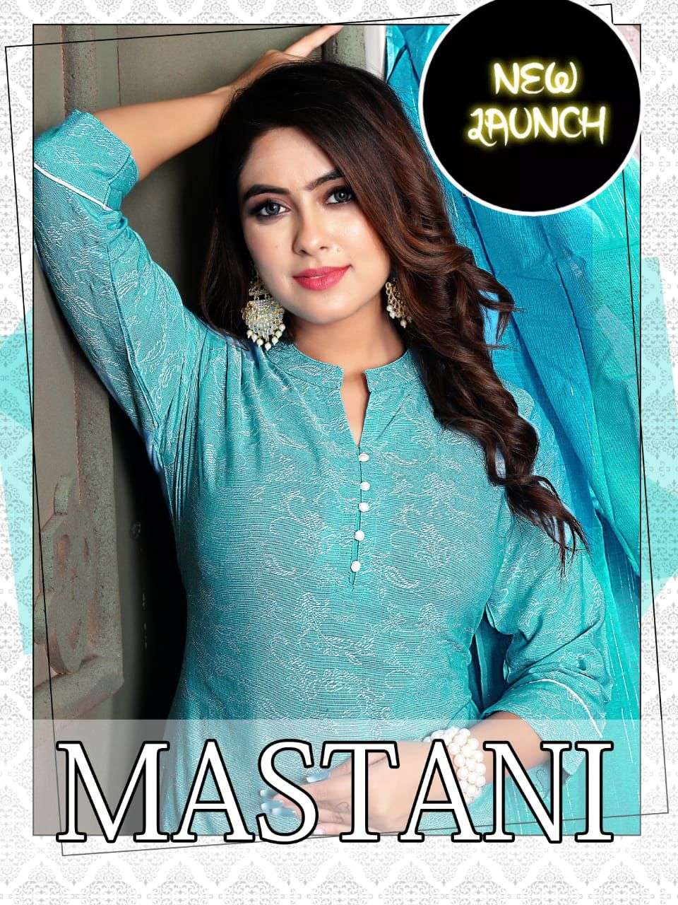 BEAUTY MASTANI VOL.1 JACQUARD PRINT TOP READYMADE SUIT CATALOG WHOLESALER BEST RATE