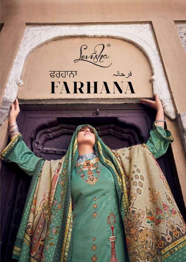 farhana by levisha pashmina winter printed dress materials