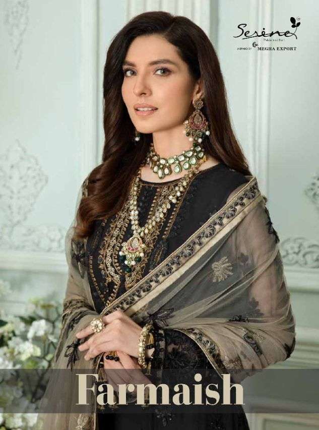 farmaish by megha exports georgette pakistani fancy suits