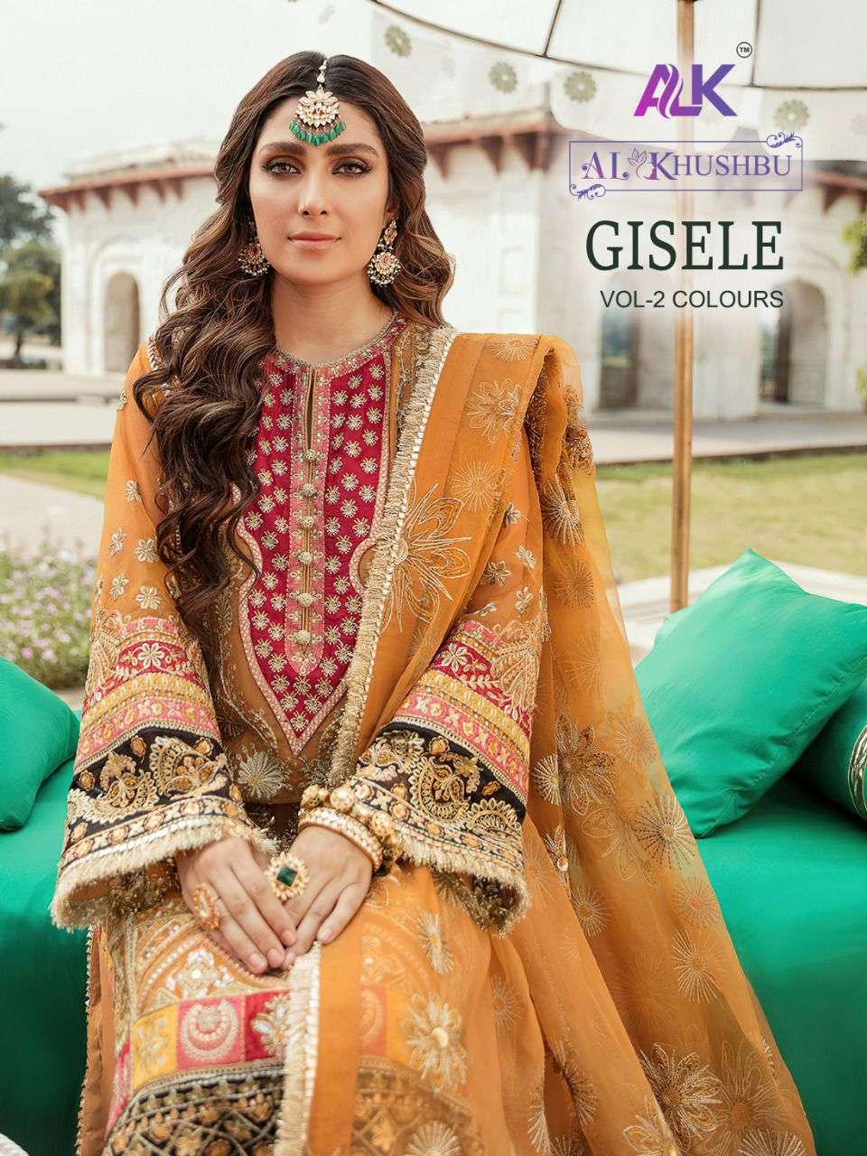 gisele vol 2 colours by al khushbu georgette embroidery pakistani suits