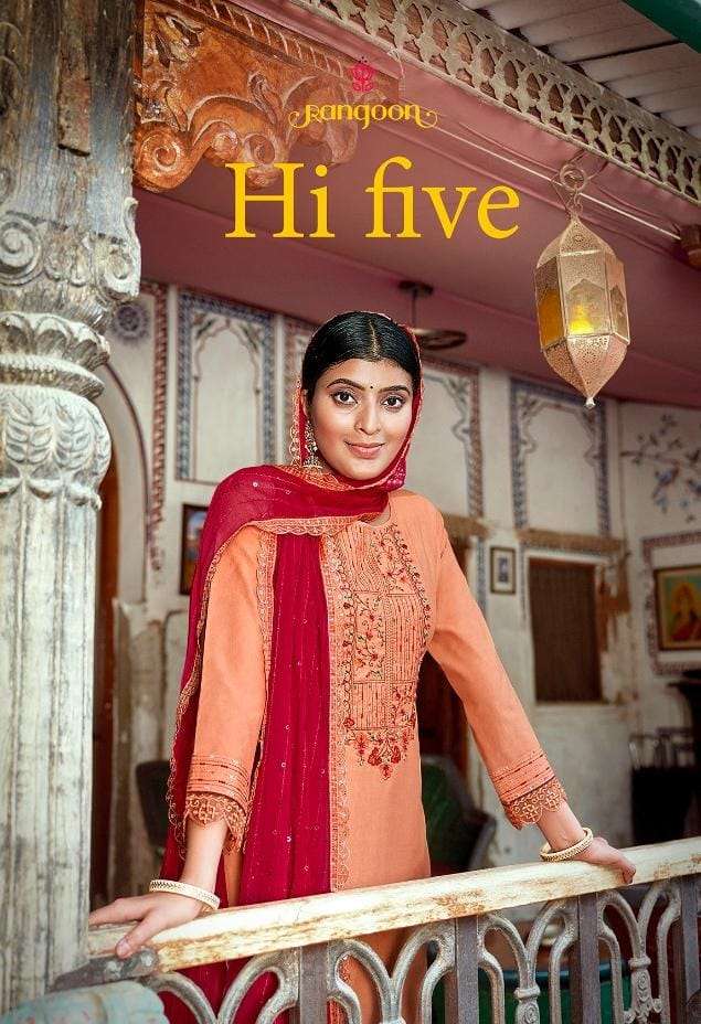 hi five by rangoon silk readymade salwar kameez